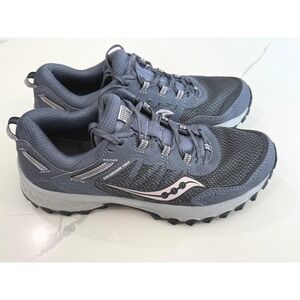 Saucony Excursion TR13 Women's 9 Trail Running Shoes Sneakers Gray Pink Outdoor
